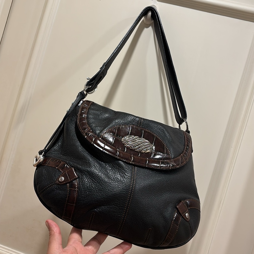 Brighton leather Crossbody in Sloulder bag long 30” 23  (12❎13)
